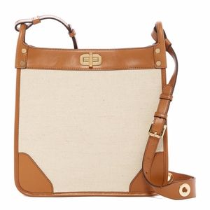 Michael Kors Sullivan Lg Leather & Linen Bag